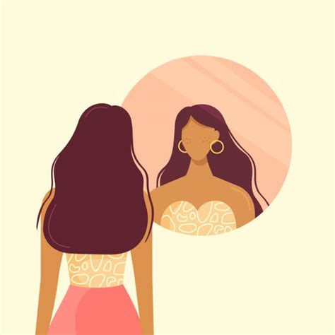 Woman Mirror Illustrations Royalty Free Vector Graphics And Clip Art