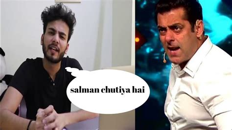 Elvish Yadav Roast Salman Khan Old Deleted Video Salman Khan Elvish