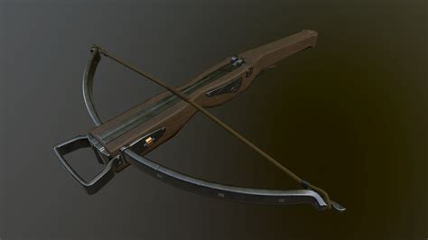 Medieval Crossbow Light Free 3d Model Fbx Free3d