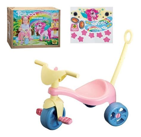 Triciclo Motoca Infantil Velotrol Unicórnio Tchuco Samba Toy