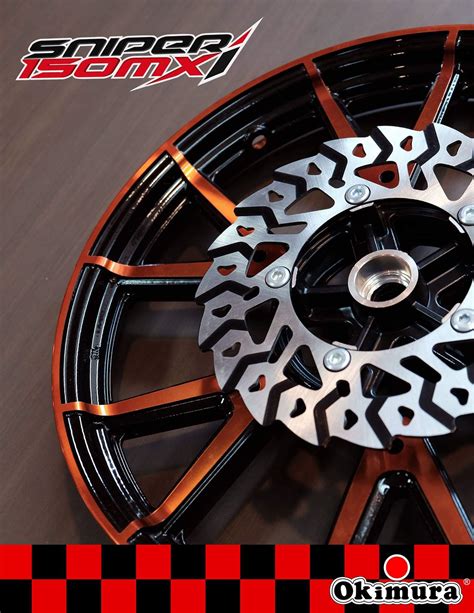 YAMAHA SNIPER 150 MXi DISC TYPE MAGWHEELS METALLIC ORANGE BLACK