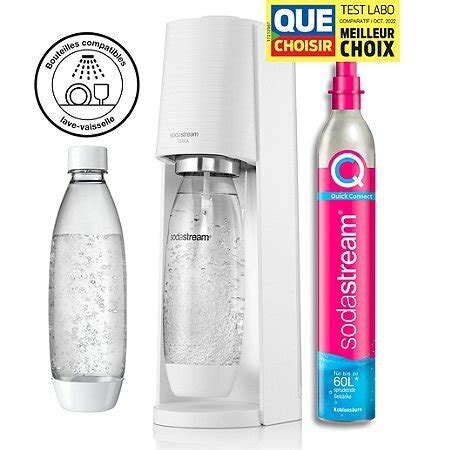 Promo Machine à soda sodastream terra blanche pack lave vaisselle chez