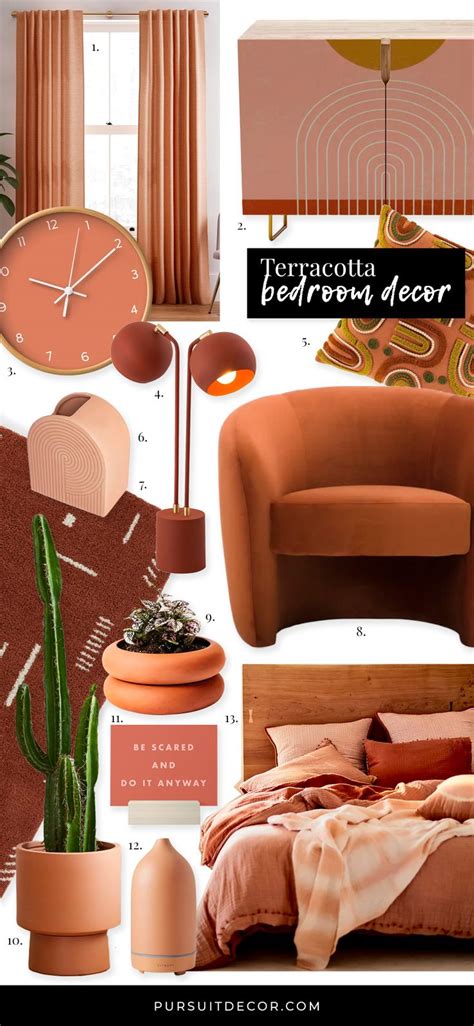 Earth Tones Terracotta Bedroom Ideas And Paint Colors Pursuit Decor