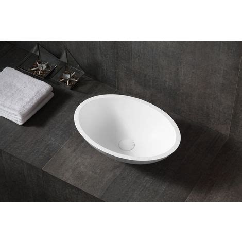 Lavabo De Encimera Tw En Resina Mineral Solid Surface Brillo