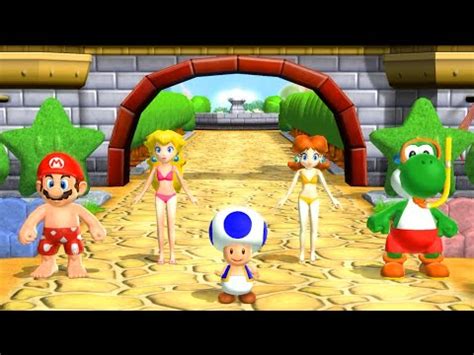 Mario Party 9 Minigames Garden Battle Mario Vs Peach Vs Daisy Vs