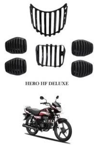 Grip Light Headlight Grill Set Of For Hero Hf Deluxe Bike Headlight