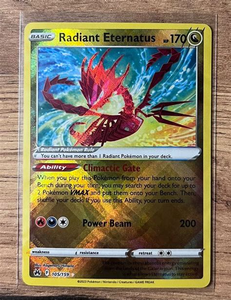 Radiant Eternatus Pokemon Crown Zenith Kaufen Auf Ricardo