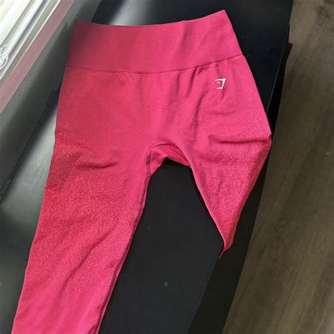 Gymshark Ombré Pink Leggings Size Medium Gymshark Depop