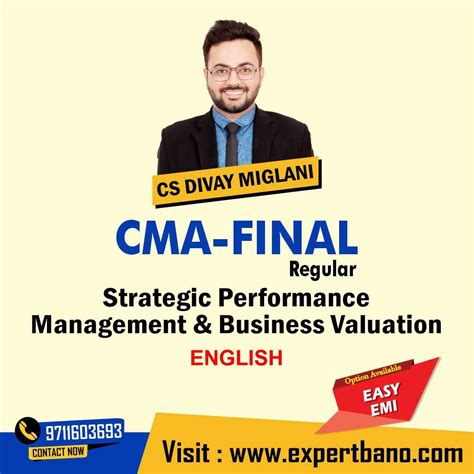 Cma Final Strategic Performance Management Business Valuation Spmbv