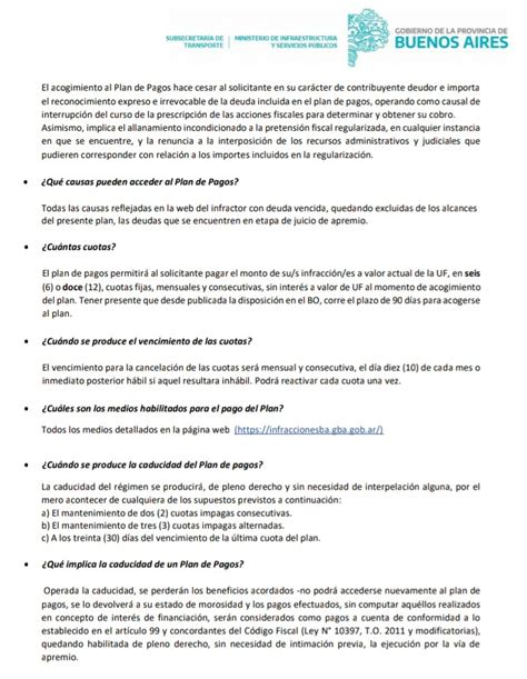 El Gobierno Bonaerense Lanz Un Plan De Pagos Para Infracciones De