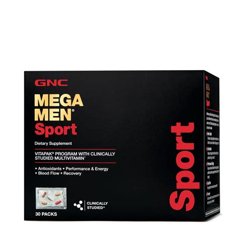 GNC Mega Men Sport Vitapack 30 Packs Kemik Guatemala Kémik