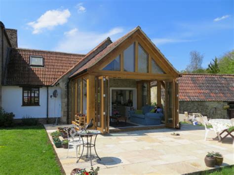 Oak Framed Extension Grade II Listed Cottage Lacock