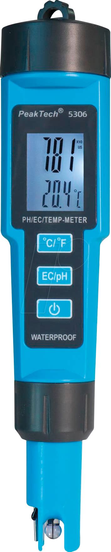 PEAKTECH 5306 3 in 1 PH Meter in Stiftform für PH EC TEMP bei