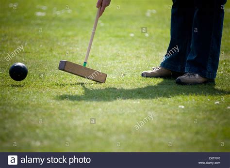 Croquet Mallet Ball Hi Res Stock Photography And Images Alamy