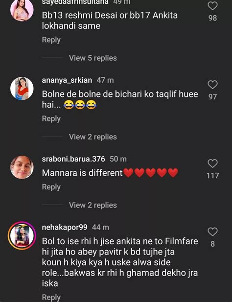 Ankita Lokhande Gives Savage Reply To Mannara Chopras Joy On Being 2nd