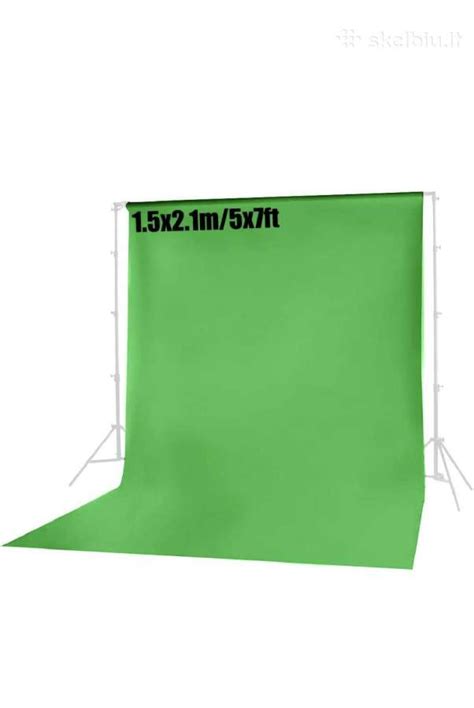 Žalias Fotografinis Fonas Green Screen Skelbiult