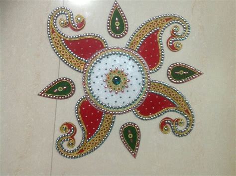 Acrylic Rangoli / Shubh Labh at best price in Mumbai by Nayana Creation | ID: 9197195055