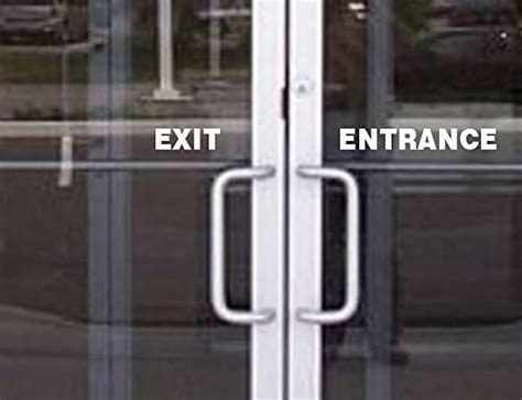 Stickerloaf Brand Exit And Entrance Door Window Decal Sign Signs Business