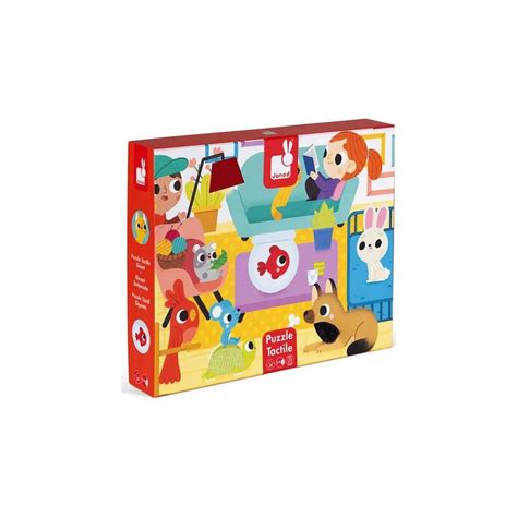 Puzzle Tactile Les Animaux Domestiques Janod