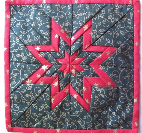 Vicki S Fabric Creations Folded Star Mat Tutorial Uploaded