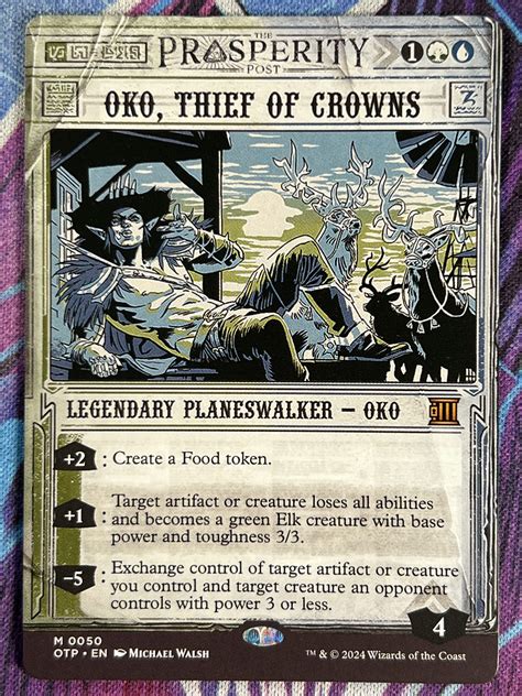 Oko, Thief of Crowns OTP Showcase Art – Bootleg Mage