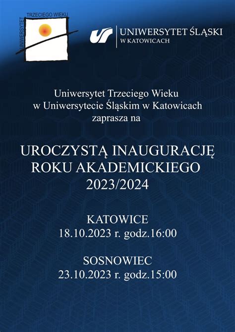 Inauguracja Roku Akademickiego Na Uniwersytecie Trzeciego Wieku U