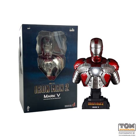 Hot Toys Iron Man 2 Mark V 1 4th Scale Collectible Bust HTB09 Toys Apollo