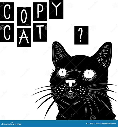 Copy Cat Cover Stock Vector Illustration Of Retro Vector 129621780