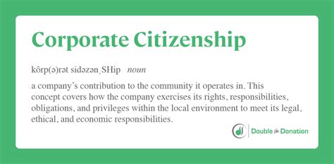 Corporate Citizenship Creating Meaningful Community Impact