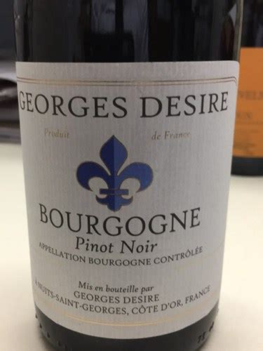 Georges Desire Bourgogne Pinot Noir Vivino Us