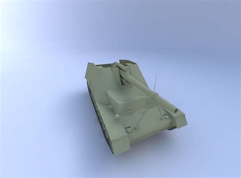 Hummel Tank, (150 mm) 3D model | CGTrader