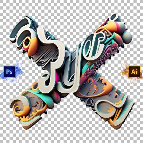 Lettre De L alphabet élégante De A à Z Conception De Lettre 3d Trippy