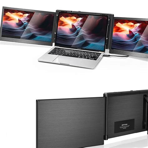 Ofiyaa P Pro Triple Portable Monitor For Laptop Screen Extender Dual