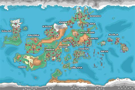 Pokemon World Map All Regions Including Alola Fawnia Susanetta