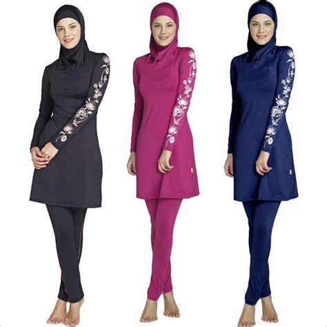 Modest Muslim Swimwear Islamic Swimsuit For Women Hijab Swimwear Full