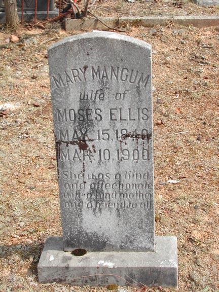 Mary Mangum Ellis 1840 1900 Mémorial Find A Grave