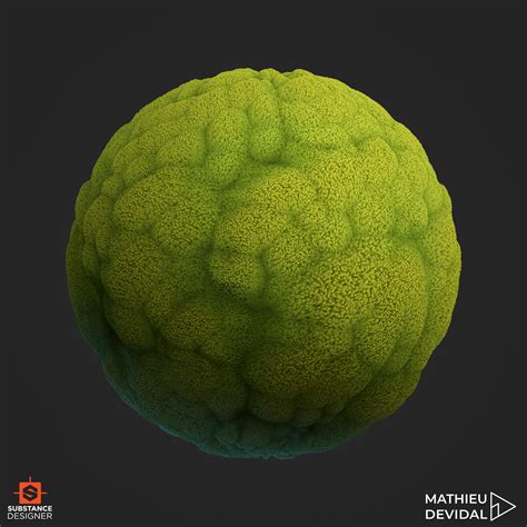 Artstation Stylized Moss Material Substance Designer