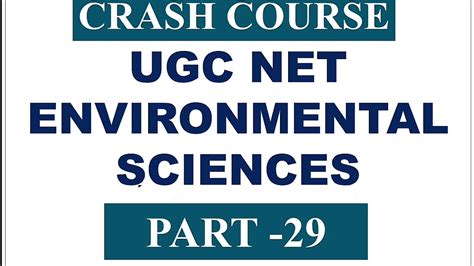 Ugc Net Environmental Science Crash Course Previous Years Solved