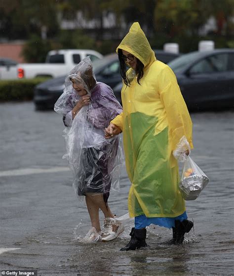 Devastating Dangerous Rainfall And Flooding Swamp Streets In Florida As Desantis Declares State