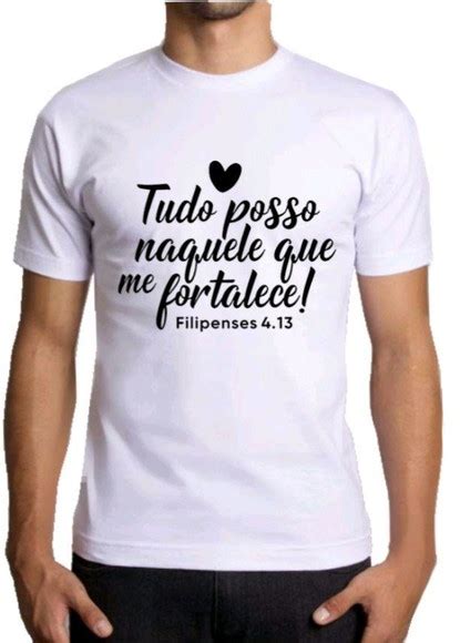 Camiseta Gospel Personalizada No Elo Total Fashion Estampas E Dc