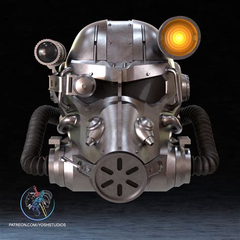 T 60 Helmet Fallout 3d Printer File Stl Yosh Studios