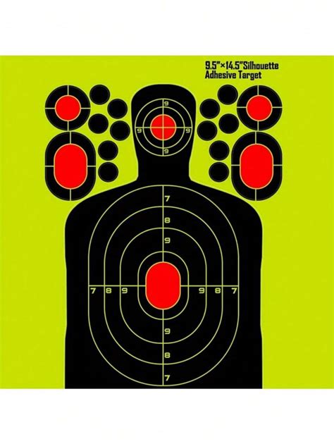 Shooting Targets, Splatter Reactive Targets 5 & 10 Pack Silhouette Splatter Target For Rifle ...