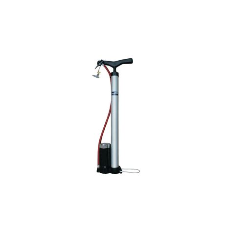 Manual air pump 600 mm with pressure gauge (7 bar) aluminium - Actik Tools