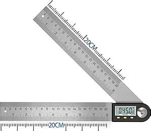 Winkelmesser Digital Winkellineal Mit LCD Anzeige Edelstahl