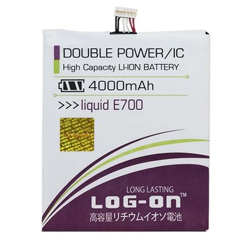 Jual LOG ON BATERAI ACER E700 BATRE DOUBLE POWER DOUBLE IC BATTERY