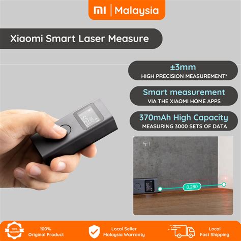 Xiaomi Smart Laser Measure One Tap Real Time Measurement Mm High