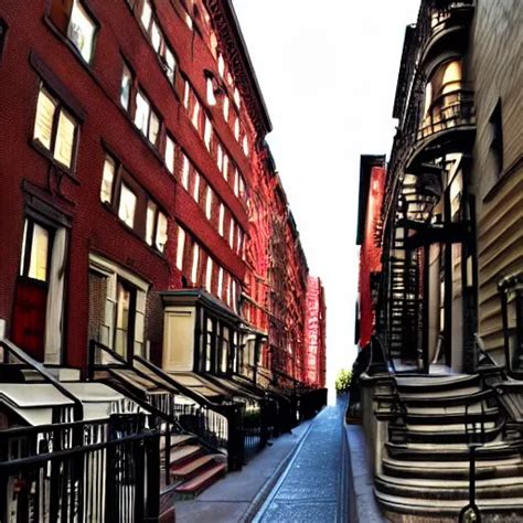 Nyc Upper West Side City Street Brownstones Stable Diffusion Openart