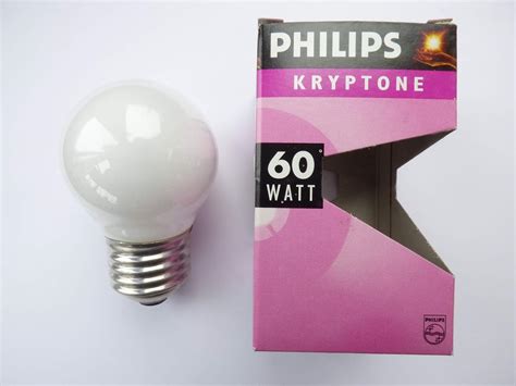 Philips Krypton 60W Incandescent Lamps 60W P45 E27 230V F 14