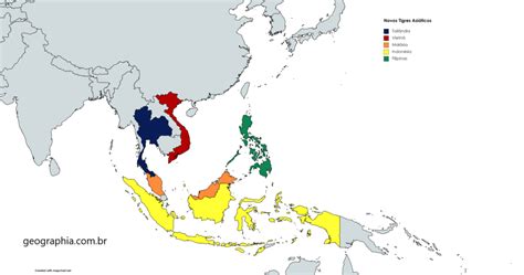 Mapa Dos Tigres Asiáticos Portal Geographia