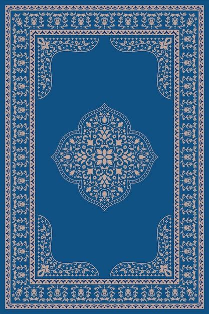 Premium Vector Persian Carpet Turkish Rug Pattern Vector